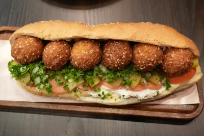 FELAFEL WITH PICKLES | فلافل با ترشی